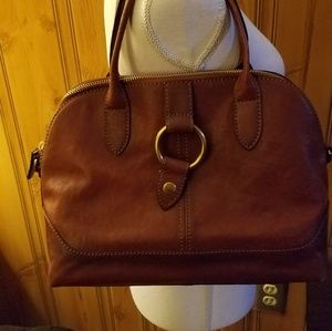 Elegant Brown Frye Leather Handbag